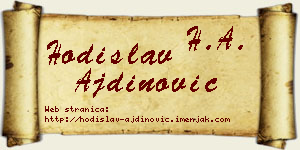 Hodislav Ajdinović vizit kartica